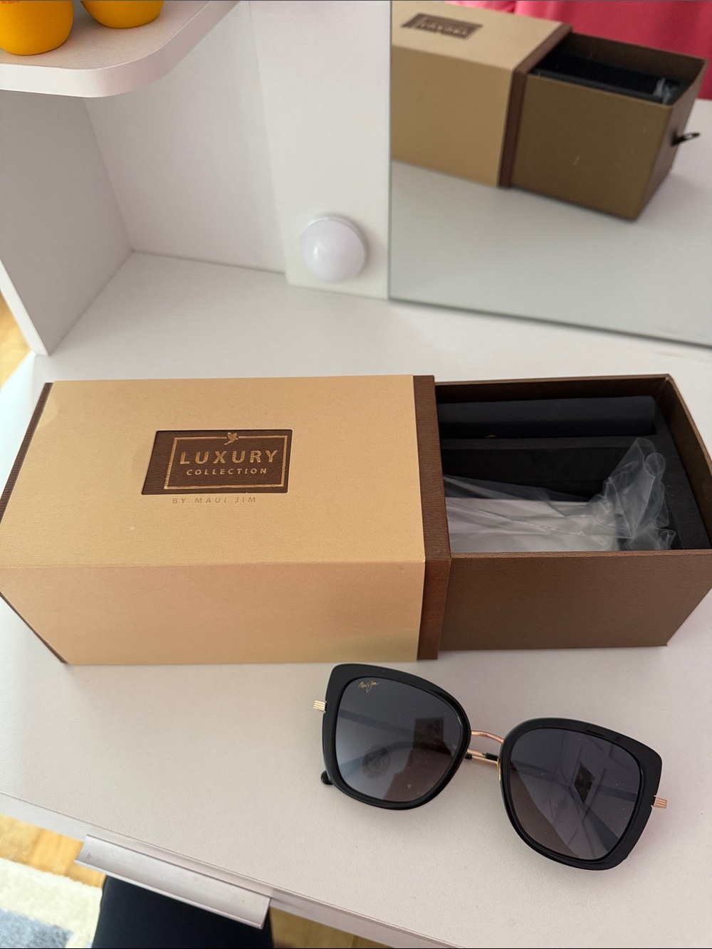 Brand New Maui Jim Violet Lake Black Sunglasses